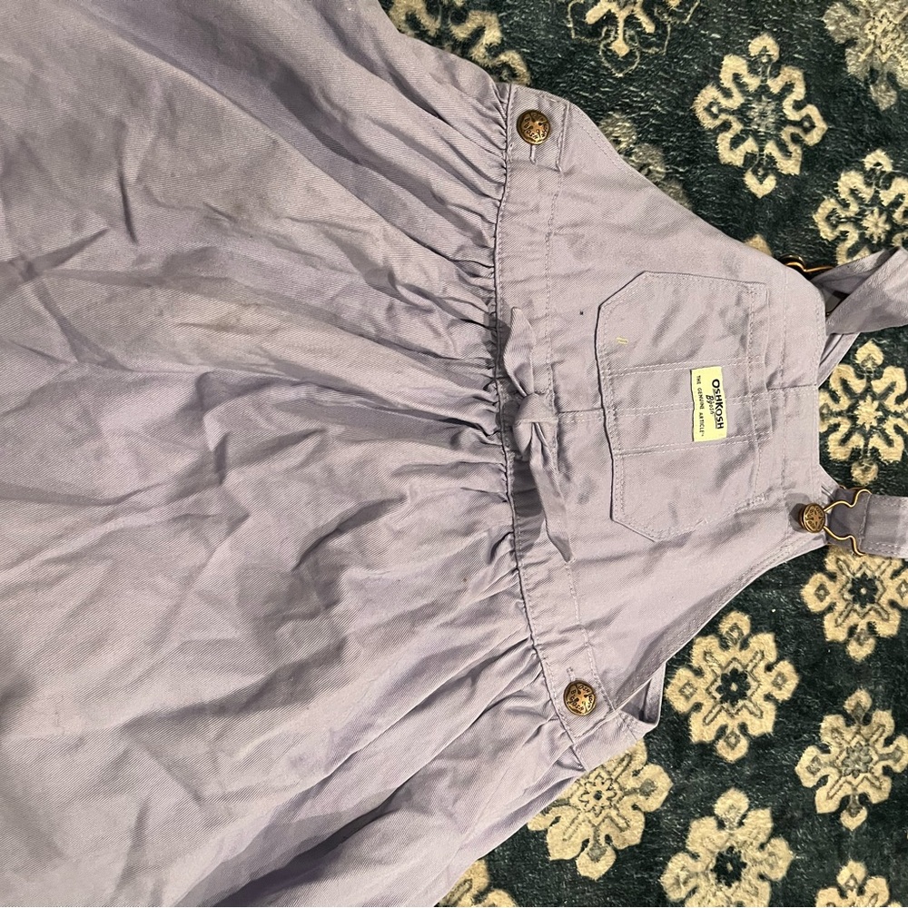 OshKosh B'gosh girls Lavender Overalls dress